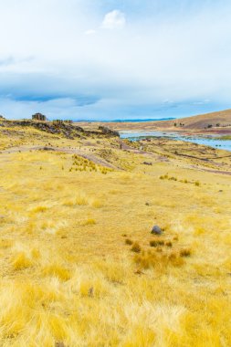 mezar yazıtı Kule'ye sillustani, peru
