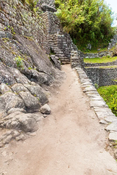 Parede Inca em Machu Picchu — Fotografia de Stock