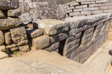İnka duvar machu picchu, peru, Güney Amerika