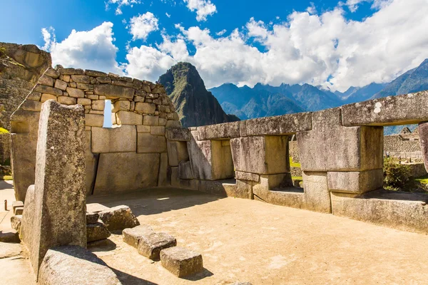 Inca Wall in Machu Picchu, Peru, South America — Stock Photo, Image