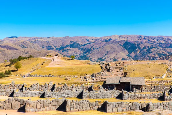 Inca vägg i saqsaywaman — Stockfoto