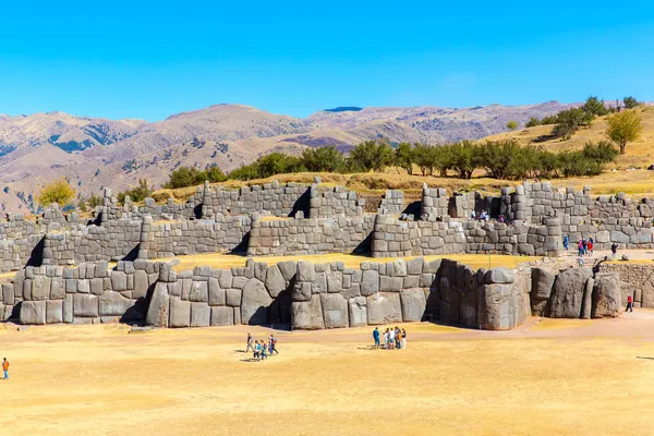 Inca vägg i saqsaywaman — Stockfoto