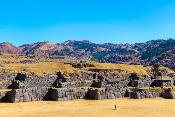 Pared Inca en SAQSAYWAMAN, Perú — Foto de Stock