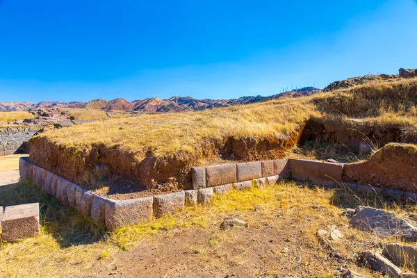 Inca τοίχο στο saqsaywaman, Περού — Φωτογραφία Αρχείου