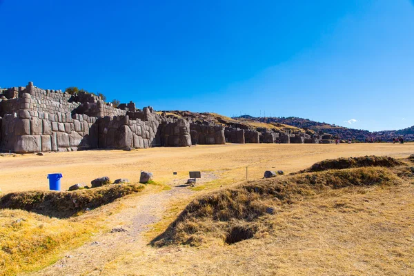 Inca vägg i saqsaywaman, peru — Stockfoto