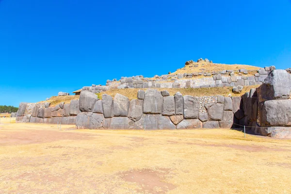 Inca ściany w saqsaywaman, peru — Zdjęcie stockowe