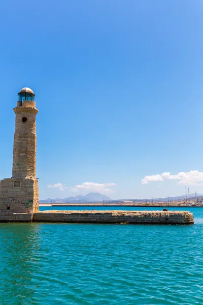Old venetian lighthouse at harbor — Stock Photo, Image