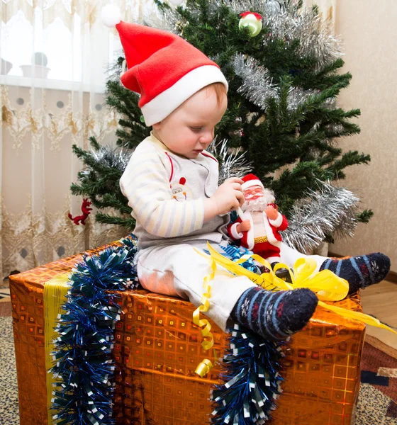 Santa babyjongen — Stockfoto