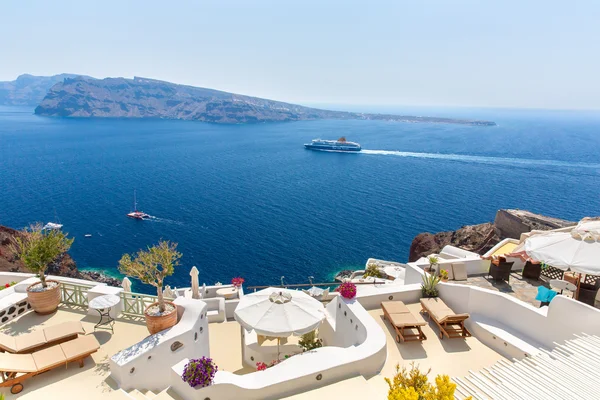 Vista da cidade de fira — Fotografia de Stock