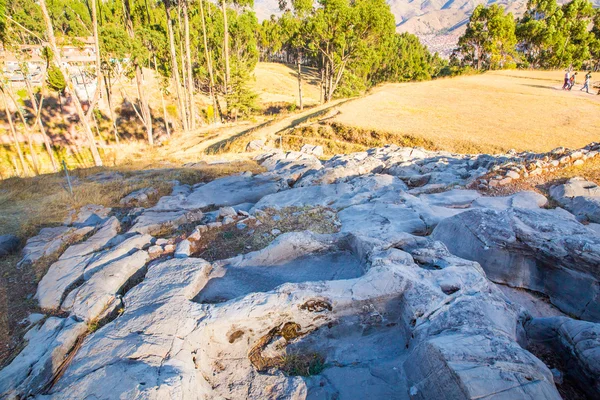 Saqsaywaman の考古学的な公園 — ストック写真