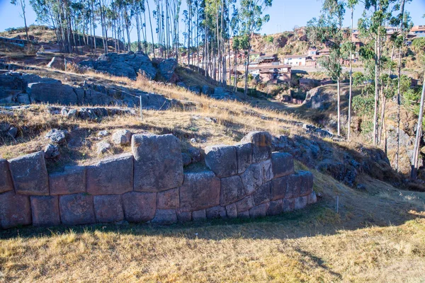 考古公园的 saqsaywaman — 图库照片