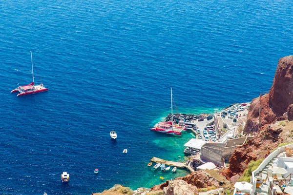 Vista da cidade de fira — Fotografia de Stock