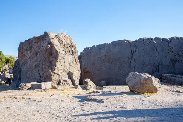 Saqsaywaman の考古学的な公園 — ストック写真