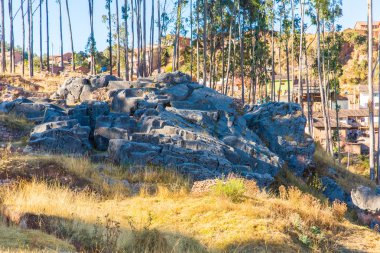 saqsaywaman arkeolojik parkta bulunan