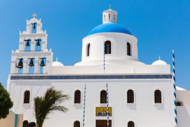 santorini Adası ünlü kilise