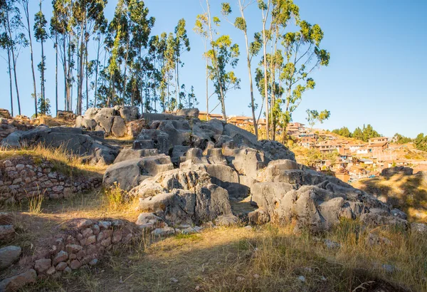Archäologischer Park von saqsaywaman — Stockfoto