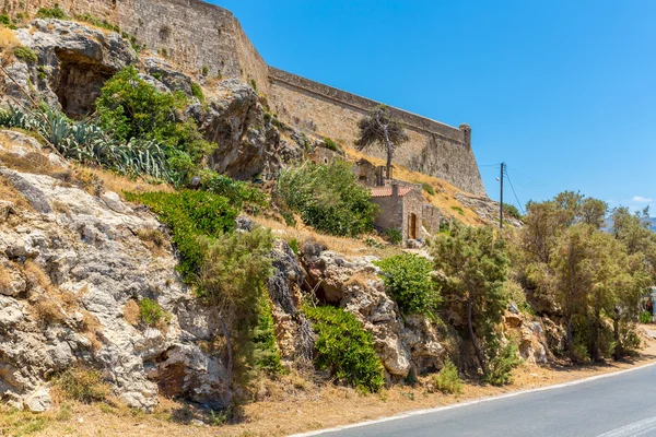 Road around fortress in Rethymno — Stock Photo, Image