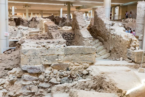 Ruinas en la ciudad de Fira — Foto de Stock