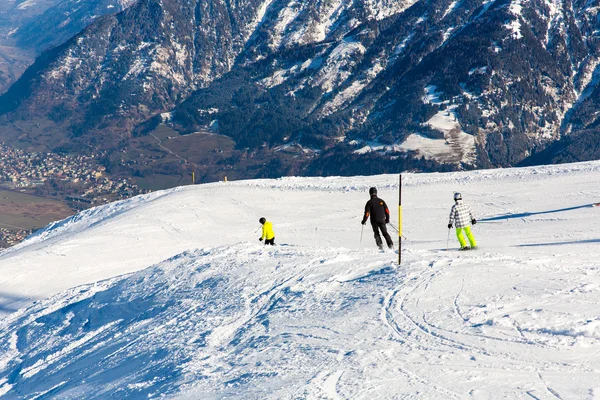 Sedačková lanovka v ski resort bad gastein — Stock fotografie