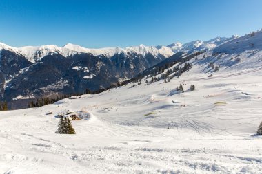 ski Resort bad gastein, salzburg, Avusturya Alplerinde arazi