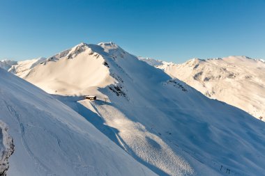 ski Resort bad gastein, salzburg, Avusturya Alplerinde arazi