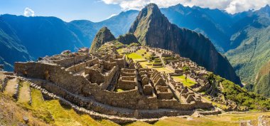 Mysterious city Machu Picchu clipart