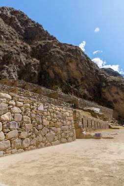 Ollantaytambo, peru, İnka harabelerini ve sit alanı içinde urubamba, Güney Amerika