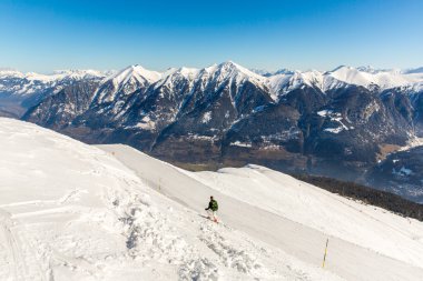 teleferik ve telesiyej ski resort bad gastein Dağları, Avusturya içinde. Avusturya Alplerinde - doğa ve spor arka plan