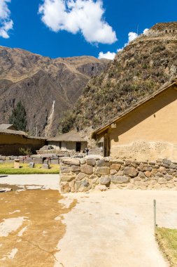 Ollantaytambo, peru, İnka harabelerini ve sit alanı içinde urubamba, Güney Amerika