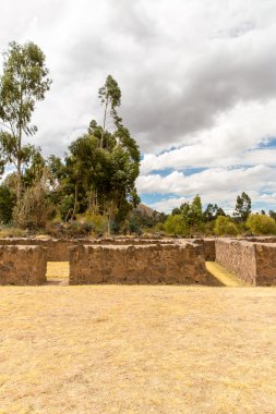 Raqchi, Cusco, peru harabe Viracocha chacha, Güney Amerika, tapınağın Inca Sit Alanı