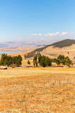 Peru, ollantaytambo-Inca kalıntıları kutsal vadinin andes Dağları, Güney Amerika