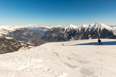 teleferik ve telesiyej, ski resort bad gastein Dağları, Avusturya
