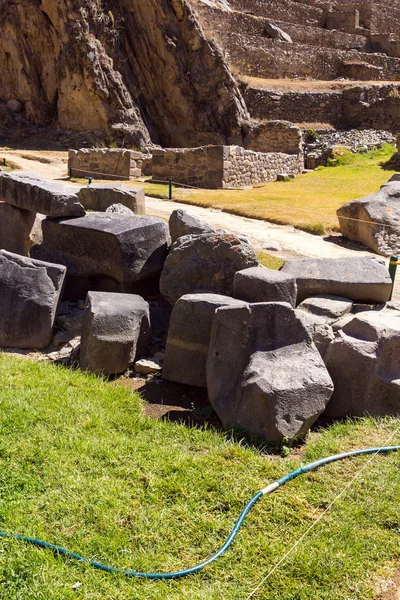 Ollantaytambo, Peru, ruínas incas e sítio arqueológico em Urubamba, América do Sul — Fotografia de Stock