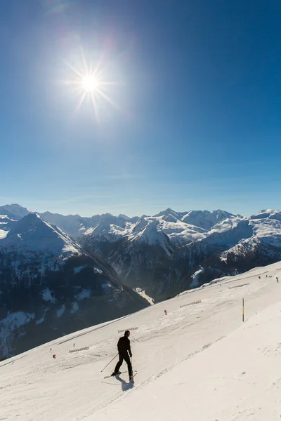 Ski resort bad gastein in Bergen — Stockfoto