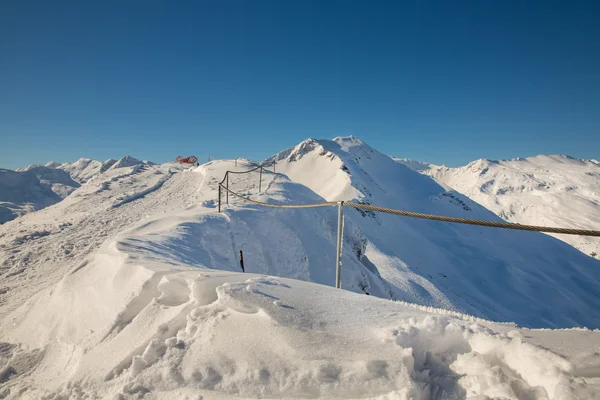 Bad Gastein in inverno montagne innevate — Foto Stock