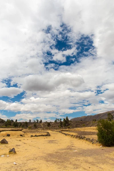 Raqchi, inca arkeologiska platsen i cusco, peru — Stockfoto