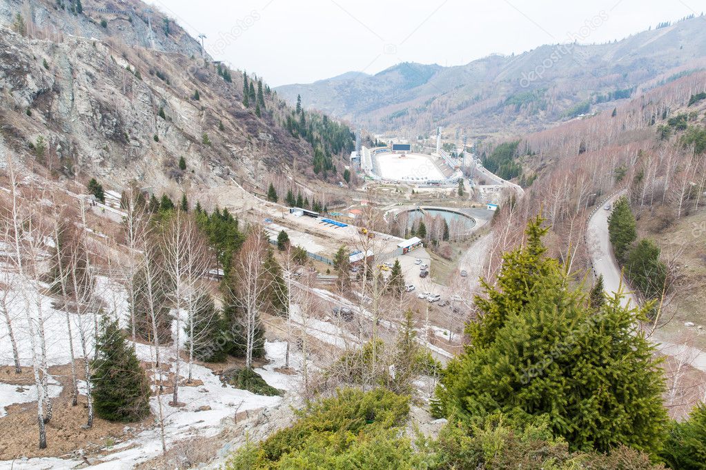 Stadium Medeo in Almaty, Kazakhstan,Asia.