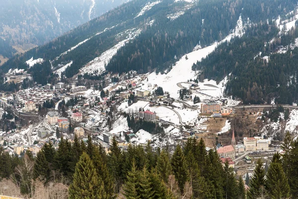 Ski resort town in winter — Stock Photo, Image