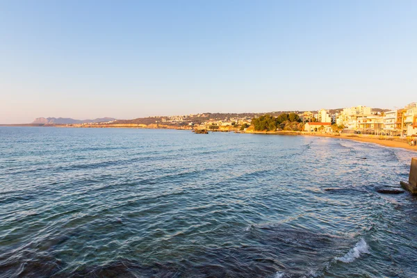 Stadtbild und Bucht in Chania, Griechenland — Stockfoto