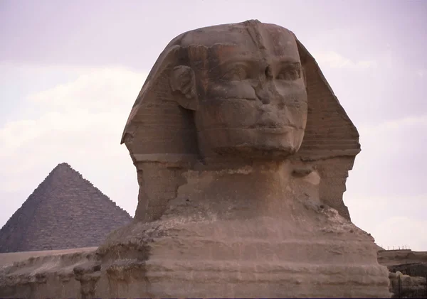 Egypten stora pyramiden sphinx — Stockfoto