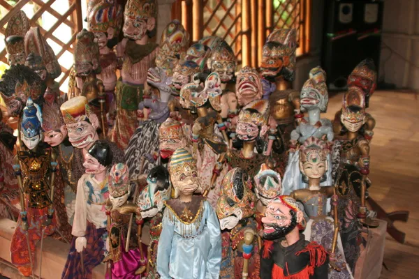 Indonéské panenky pro divadlo — Stock fotografie