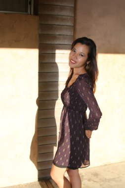 Parktaki güzel kız.