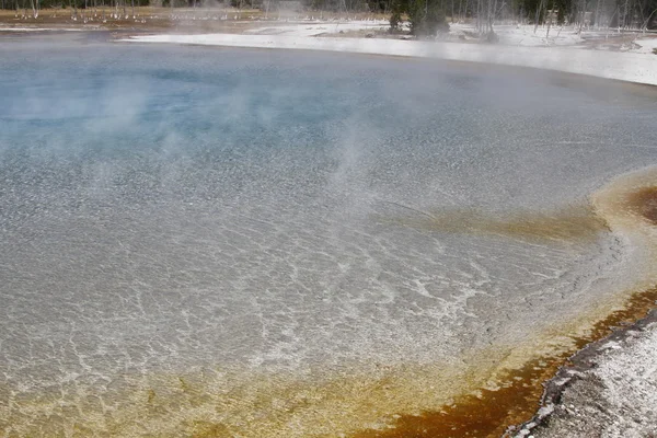 Yellowstone Grand Tetons Geyser – stockfoto