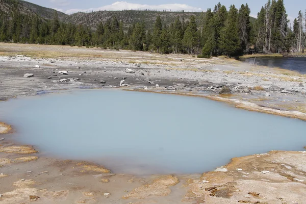 Geiser de Yellowstone Grand Tetons — Foto de Stock