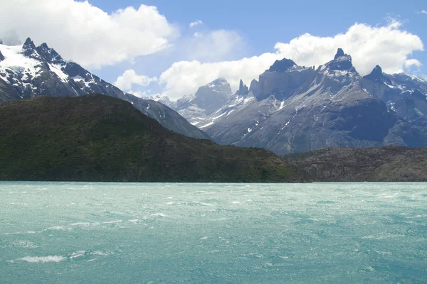 W Trek en Torres Del Paine Park —  Fotos de Stock