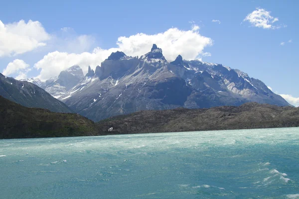 在Torres Del Paine公园的W旅行 — 图库照片