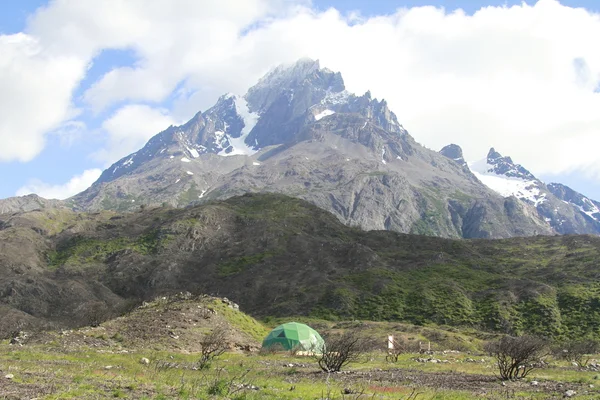 W Trek auf dem Torres Del Paine Park — Stockfoto