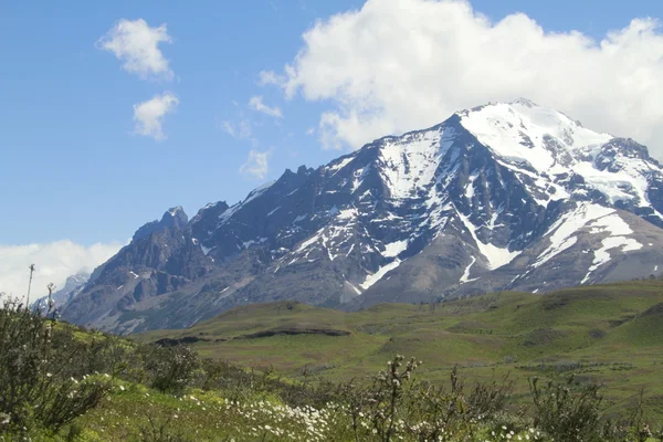 W Trek op Torres Del Paine Park — Stockfoto