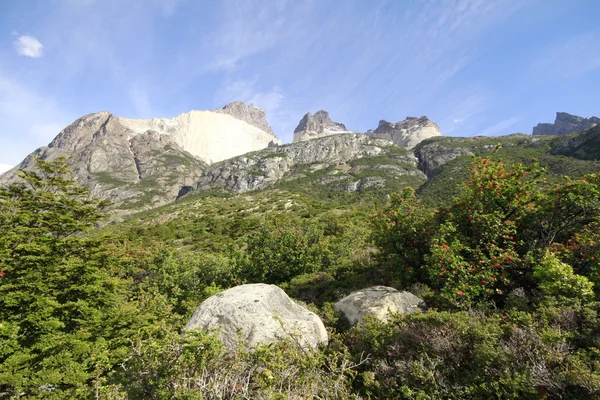 W Trek en Torres Del Paine Park — Foto de Stock