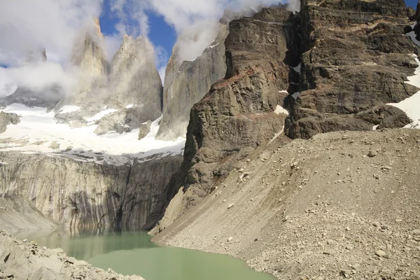 在Torres Del Paine公园的W旅行 — 图库照片